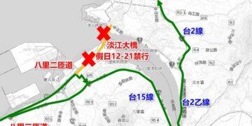 避免車潮交織！淡江大橋通車配套出爐 假日中午起管制大型車維護順暢
