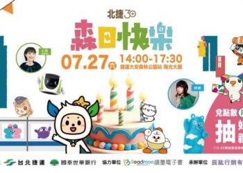 北捷30 森日快樂！大安森林公園捷運站陽光大廳攜手國內外鐵道事業IP共舞   好禮限量兌換、萬元大禮等你拿