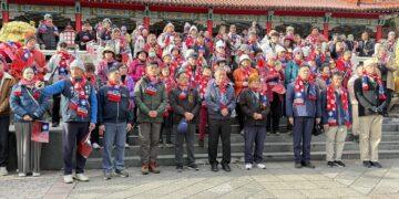 迎接2026嶄新一年　梨山升旗典禮在晨曦中隆重登場