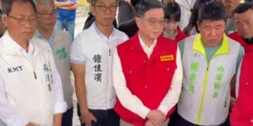 屏東豪雨成重災區 卓榮泰視察排水工程與農損