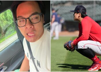 《ＭiLB》張育成輕微腦震盪休養中　臉書PO鬼臉照曝近況