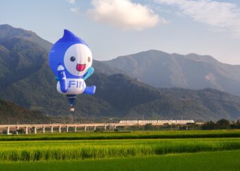 超萌黑松「FIN水寶」熱氣球 臺灣國際熱氣球嘉年華首登場