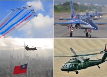 國慶鬧鐘來了！ 國防部空中操演9/26、10/2、10/4登場