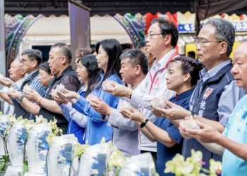 慈濟基金會2024年浴佛大典   張善政感謝志工協助地震救災