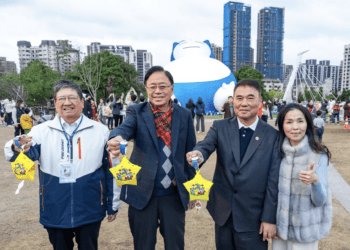 燈會點亮桃竹苗情誼 三縣市首長參訪台灣燈會 張善政盼三縣市多方合作促進發展