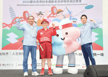 2025雙北壯運吉祥物Strong歡樂亮相 與103歲「全球最年長羽球選手」一起備戰世壯運
