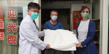 鹿基醫院防颱送暖 致贈科技沙包防範楊柳颱風侵襲