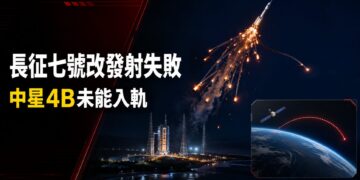 中國長征七號改發射失敗　中星4B未能入軌