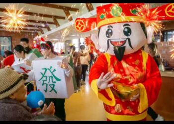 竹林竹峖歡樂過年 住民長輩歡喜樂開懷