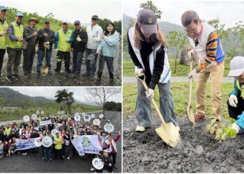 擴大緩衝綠帶　公私協力到打狗溪畔再種千株苗木
