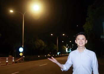 「點亮竹北」鄭朝方全面完成高鐵特區路燈Led照明
