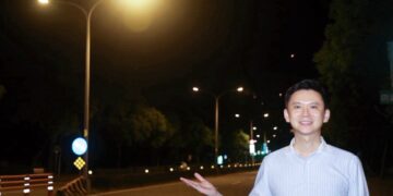 「點亮竹北」鄭朝方全面完成高鐵特區路燈Led照明