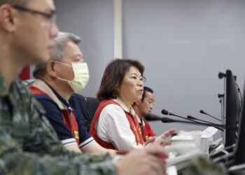 嘉義市一級開設凱米颱風災害應變中心　黃敏惠坐鎮指揮