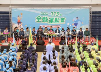 113年嘉義縣運動會開幕 18鄉鎮市選手同場競技