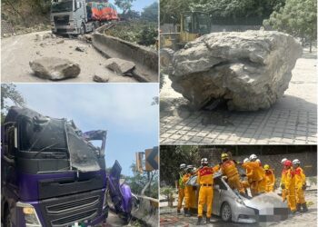 花蓮規模7.2強震　僅落石砸人就奪走多條人命