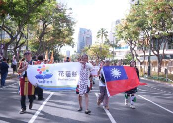 縣府參與「泛太平洋慶祝大會遊行」 向世界展現臺灣原住民族文化之美