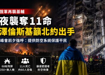 北約峰會前夕基輔遭逾400架次飛彈與無人機狂轟 澤倫斯基急籲盟國釋出防空系統
