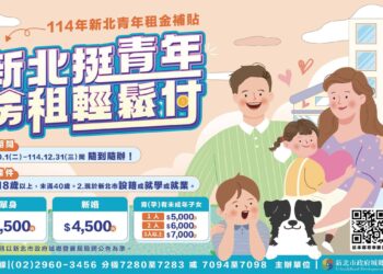 40歲以下青年注意 新北租金補貼10月開放申請 輕鬆減輕租屋壓力