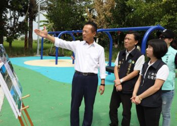 溪口鄉鵪鶉兒童遊戲公園完工　打造老幼共融環境