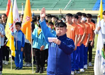宜蘭縣中小學運動會登場 總統教育獎莊千旻代表宣誓