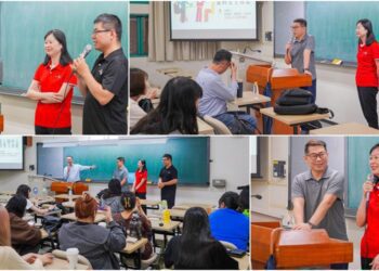 分享企業公關與社群行銷　正聲台中台黃金主持群赴朝陽科大進行專題座談