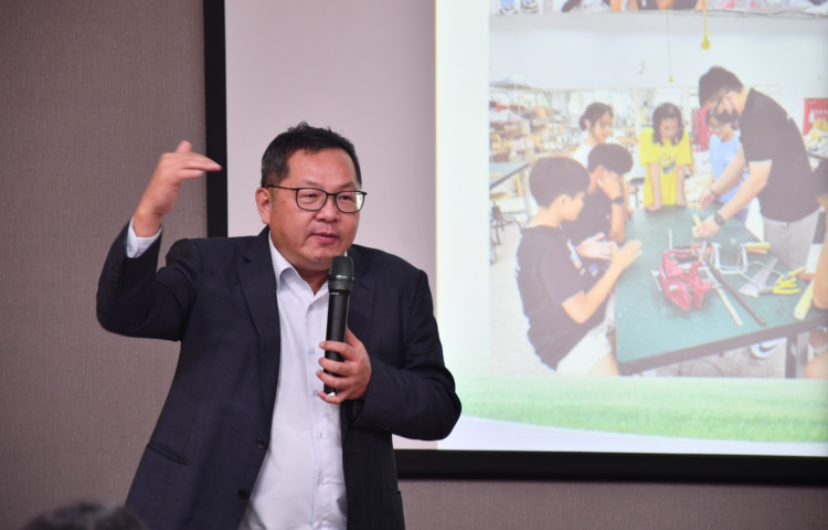 ▲機械公會機械產業人才培育委員會會長林建佑於委員會第三十屆第二次會議上擔任主席。（圖／李喬智拍攝）