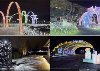 影音∕喜氣洋洋迎蛇年 2025冬山舊河港燈節浪漫揭幕