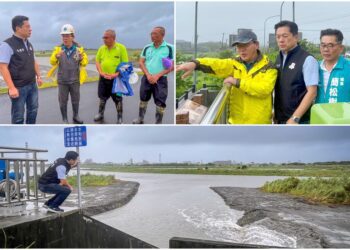 凱米來襲 宜蘭首當其衝 陳俊宇邀水利署視察防颱防災