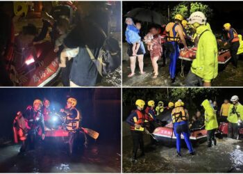 凱米颱風釀水災　宜蘭消防弟兄暗夜救出20餘人