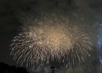 國慶焰火活動破51萬人次　蔡總統、游院長及盧市長簡短致詞提前啟動焰火秀