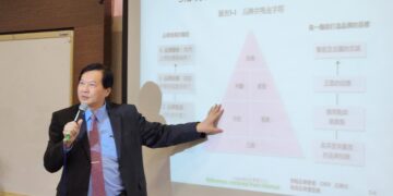 藝群集團董事長王正坤在長榮大學博士班開設「品牌管理專題研討」課程