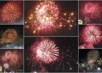 影音∕頭城煙火節璀燦登場 無人機+煙火秀+歌舞表演 嗨翻開蘭第一城