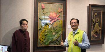 影音/彰化藝術館花深忘卻來時路 黃媽慶木雕展隆重開幕