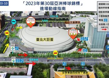 亞錦賽12/3登場　「4入口」依座位區分流進出