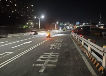 配合淡北道路橋墩施作 新北市新工處將於關渡大橋前民權路進行三階段夜間施工