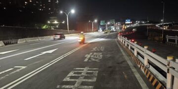 配合淡北道路橋墩施作 新北市新工處將於關渡大橋前民權路進行三階段夜間施工