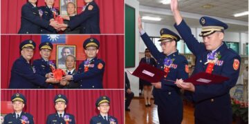 宜警人事異動 潘智強調督察長 呂文迋接宜蘭分局長 詹惇貿任蘇澳分局長