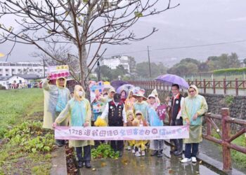 全國1228還我客家母語日 吉安鄉雨中連線熱情響應