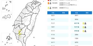 影音/今天中午前後南高屏高溫炎熱 各地及離島大多為多雲到晴