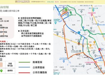 2023台灣米倉田中馬拉松替代道路指引　活動管制範圍涵蓋田中、社頭及二水3鄉鎮