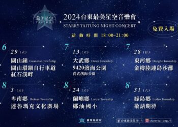 臺東最美星空6月登場　縣府規劃6場次音樂會