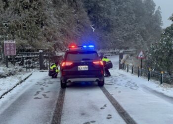 影音/寒流來襲 思源埡口與太平山區現冰霰霧淞