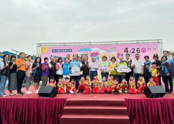 社頭公園新設大型共融式兒童遊具　園區內融入交通安全元素