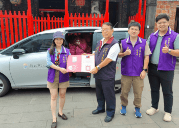 善心廟宇 景美集應廟捐出200袋物資支援弱勢家庭