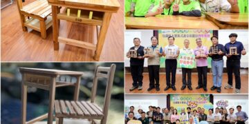 讓國中小學子更加舒適樂學 宜縣新式木製課桌椅撥付啟用