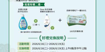 「西寧慶端午 粽夏購好物」西寧市場地下一樓生鮮消費回饋加菜金 限時限量快閃四天