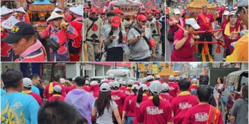 影音/蘭陽媽祖文化節遶境雨中行 信眾依然爭相鑽轎腳索取平安符