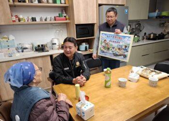 彰化榮服處運用安心御老平台 訪視關懷榮民眷