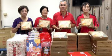 建平里愛心會配合中秋愛心送暖 向「小品食光」烘焙庇護工場購買蛋黃酥