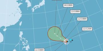 4月颱「辛樂克」生成路徑曝光 估對台無直接影響